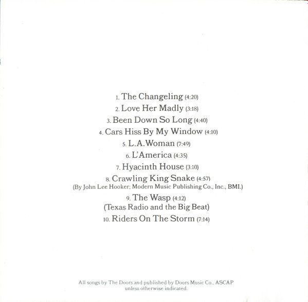 CD: Doors – L.A. Woman - c – Nuovo (secondo la descrizione) da Brittnau venduto da Zibu 3