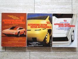 Automobil Revue Kataloge 1981 - 1982 - 1983