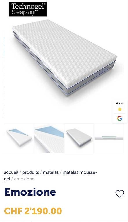 Matratzen: Matelas technogel – Gebraucht aus Boudevilliers von Tiph33
