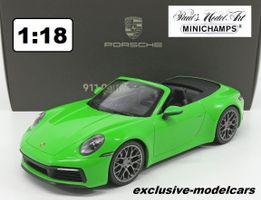 PORSCHE 911/992 Carrera 4S Cabriolet 2019 1:18 Minichamps