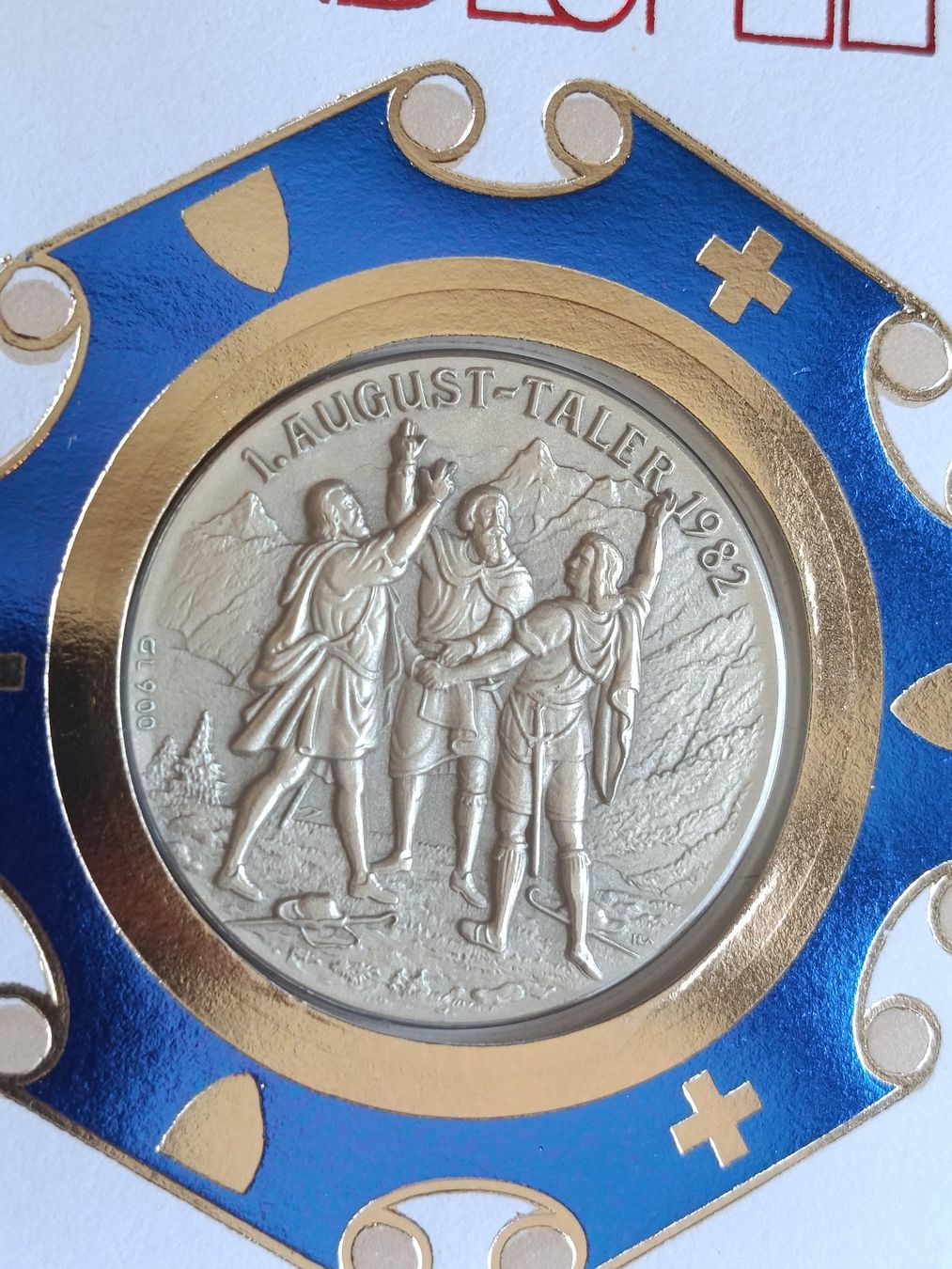 Medaillen: Numisbrief Bundesfeier mit 1. August-Taler 1982 Silber – Gebraucht aus Luzern von Vreneli_1 1