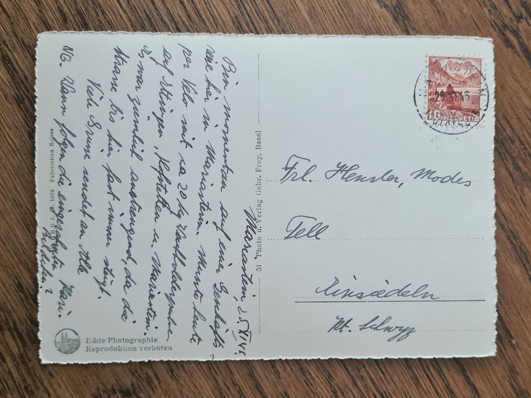 Cartoline postali: Gruss aus Maria Stein 1946 – Usato da Ebikon venduto da Donar50 1