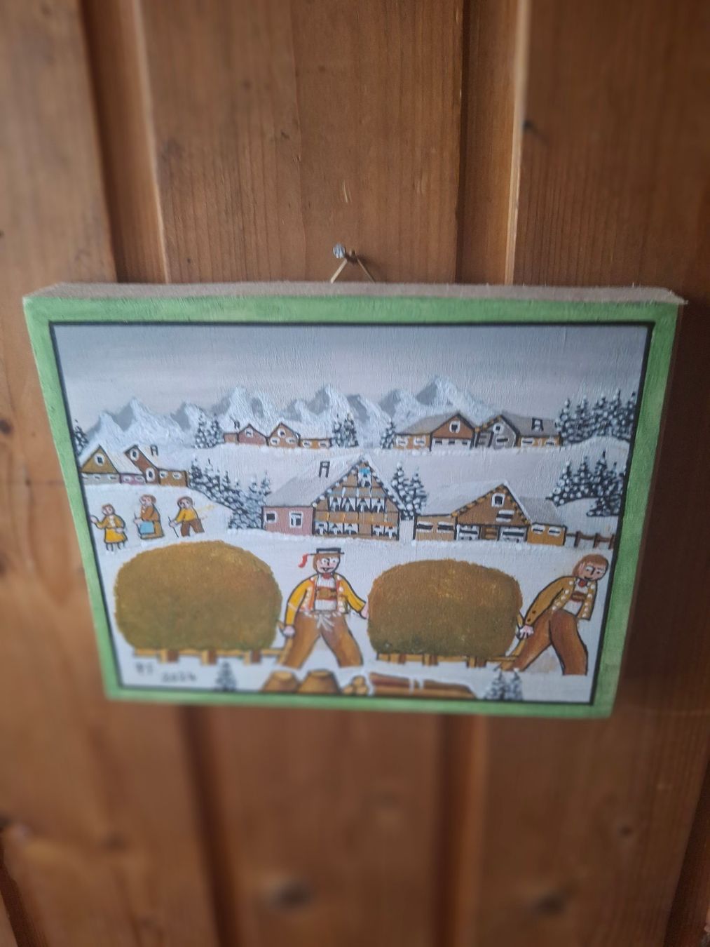 Tableaux: Winter Bauernmalerei Mini Bild ** 19 – D'occasion à Zürich par Soragno50