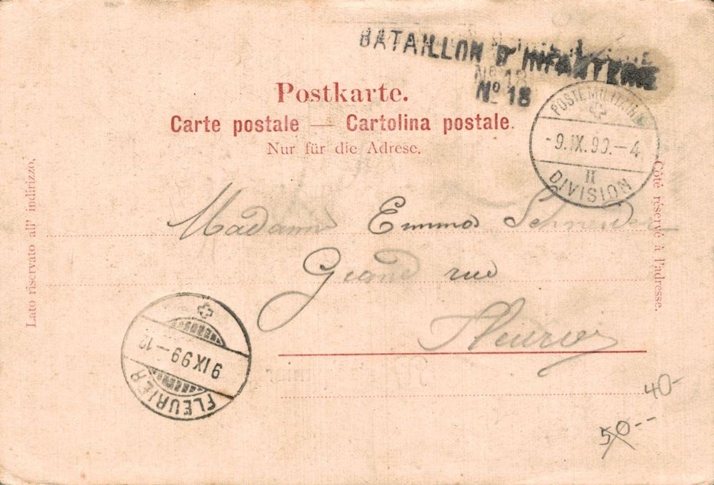 Karte Müntschemier 1899 Kaufen auf Ricardo