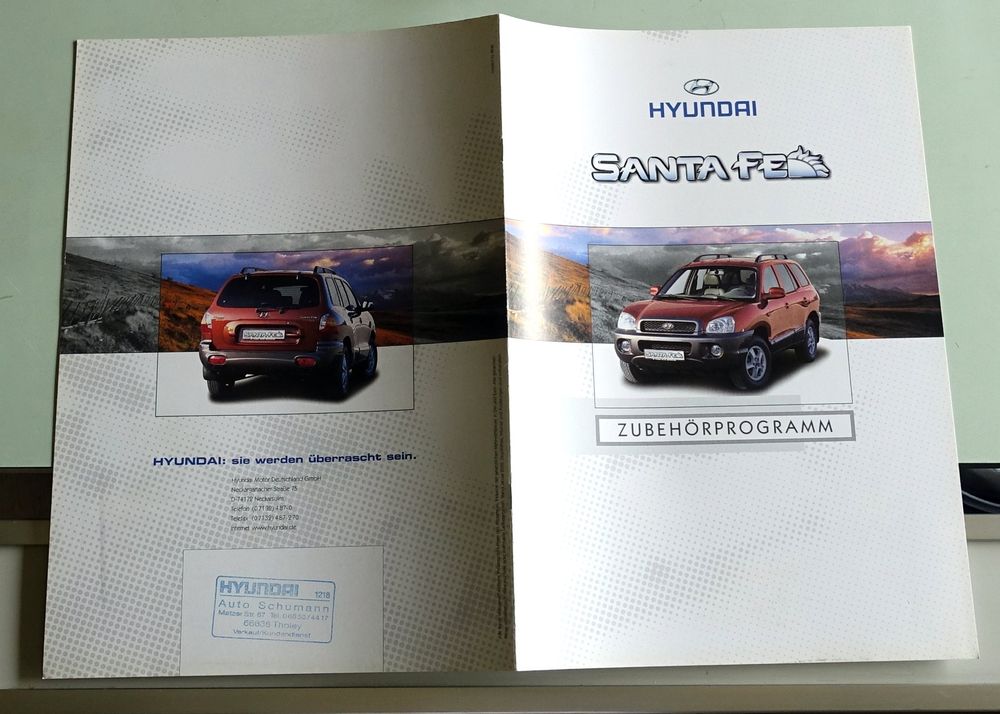 Hyundai Santa Fe Zubehör Prospekt | Kaufen auf Ricardo