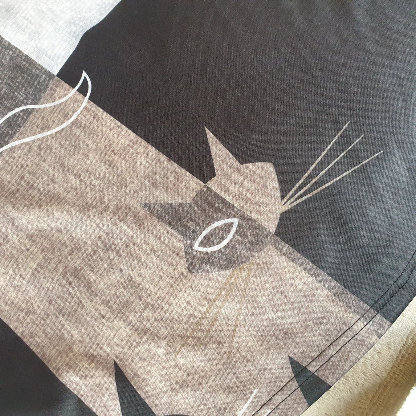 Blusen: 🐸 SATIN BLUSE KATZE M LUFTIG LEICHT TOP PULLOVER OBERTEIL – Neu (gemäss Beschreibung) aus Môtier (Vully) von Frogs 7