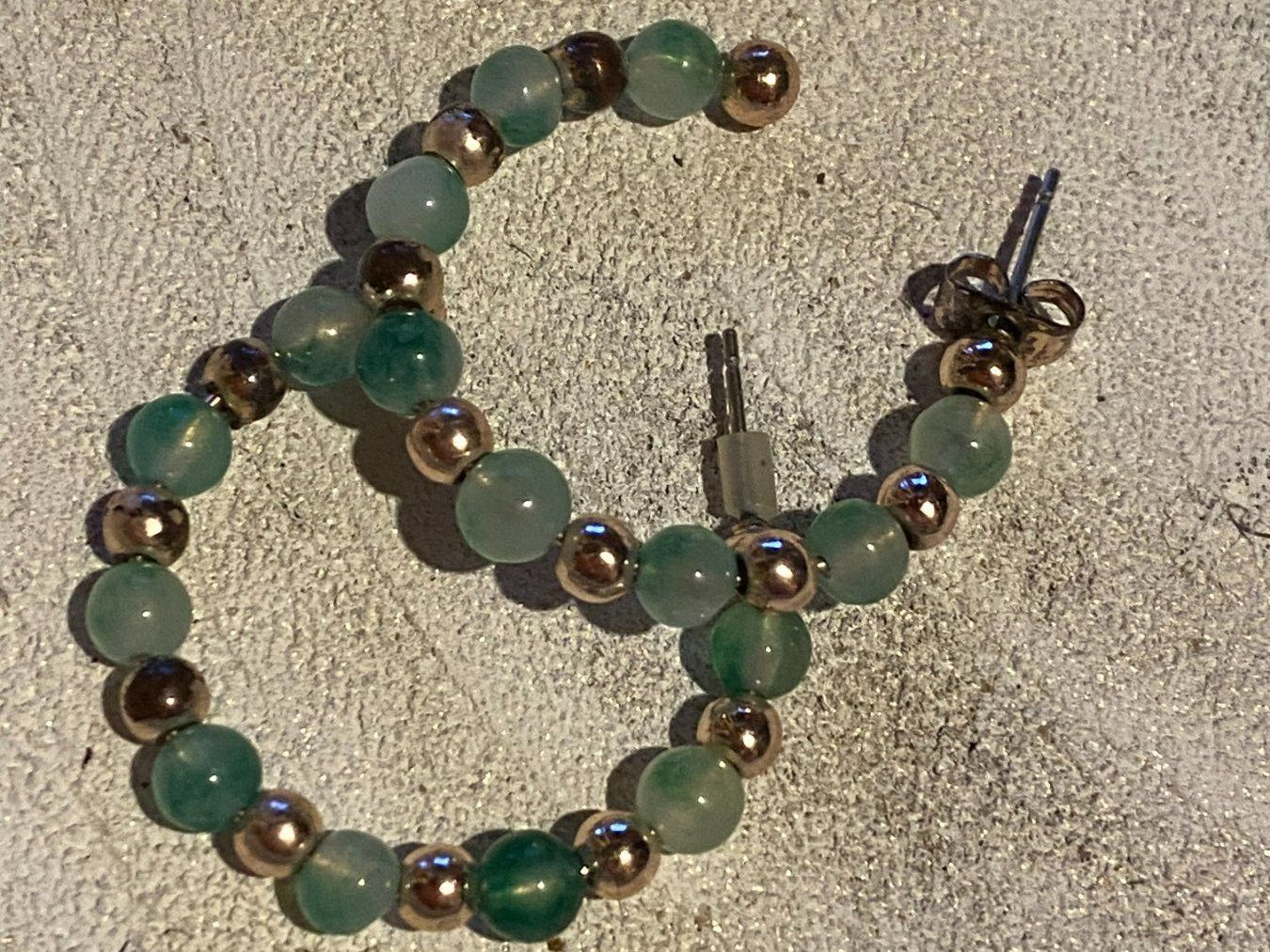 Ohrringe & -stecker: OHRRINGE GRÜN-GOLD,DAMEN – Gebraucht aus Meienried von ManuelaBoutique 3