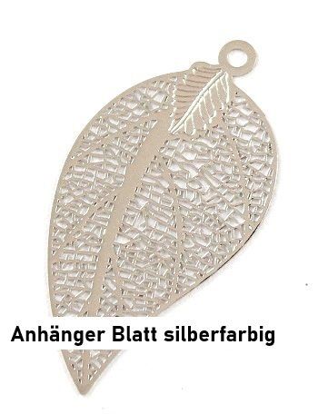 Ciondoli: Anhänger Blatt silberfarbig – Nuovo (secondo la descrizione) da Schlatt TG venduto da kreativ-atelier