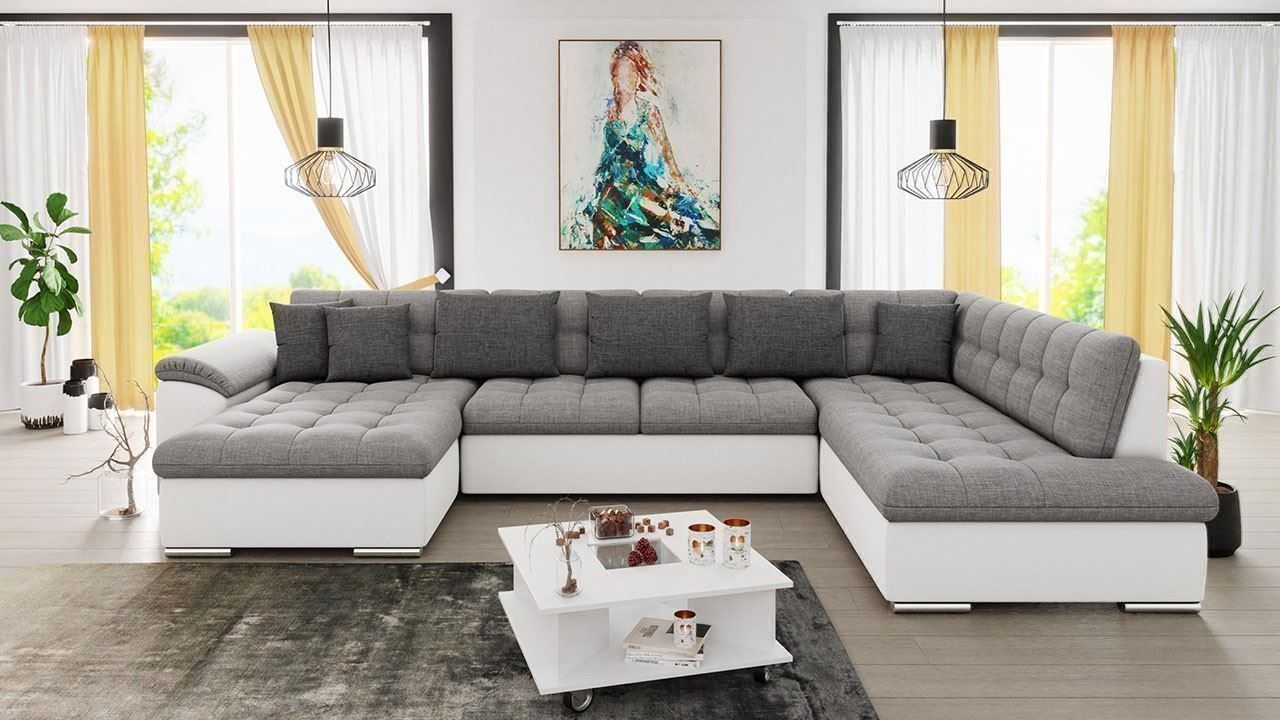 Divani: Wohnlandschaft Sofa Couch mit Bettkasten & Schlaffunktion – Nuovo e nell'imballaggio originale da Wallenwil venduto da toesstal-vertrieb 2