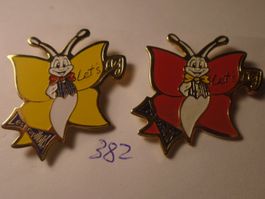2 Schmetterling Pins (382)