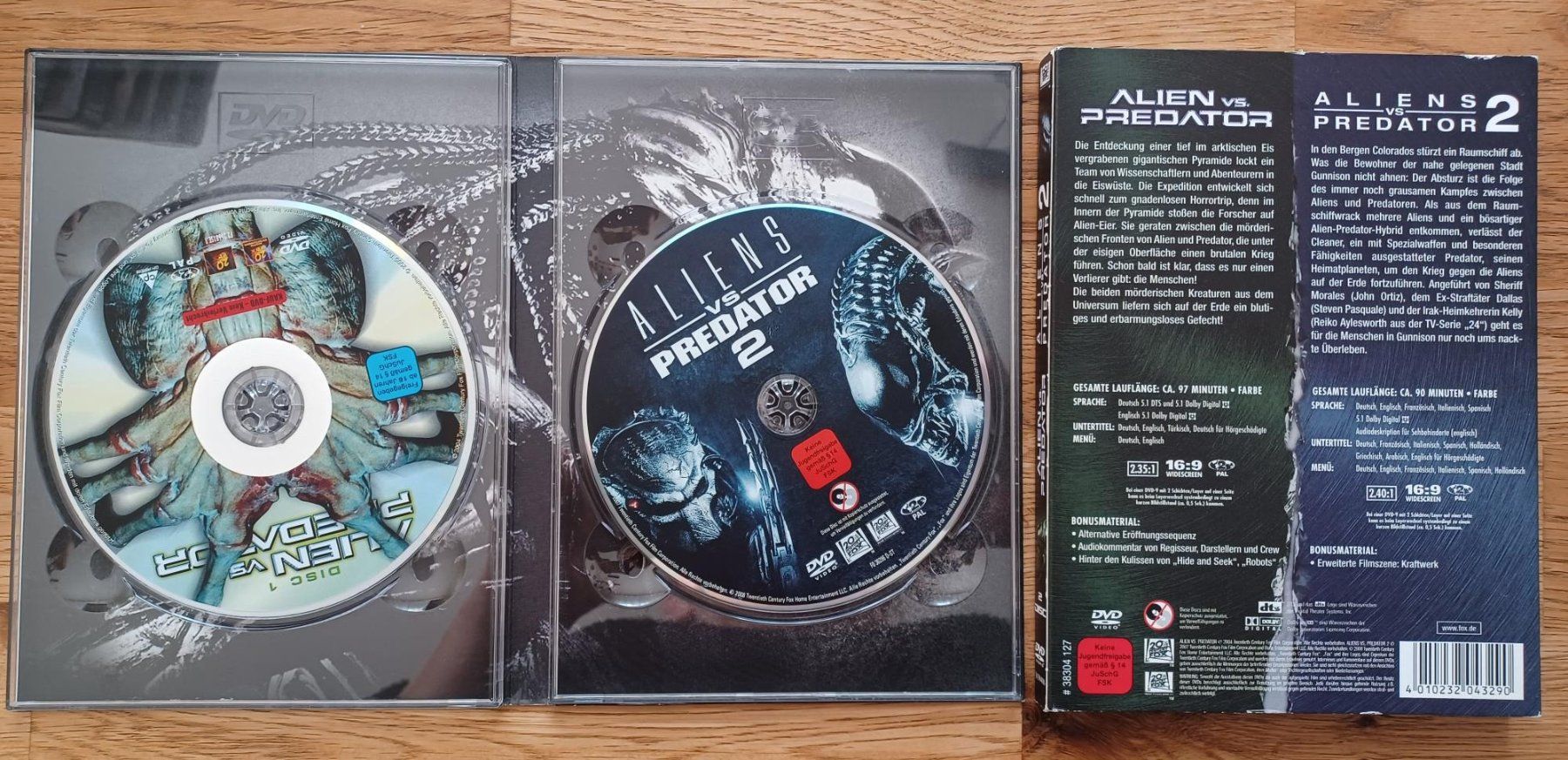 Alle DVDs: Alien vs. Predator &  Aliens vs. Predator 2 (2 DVD) ab 18 – Gebraucht aus Dietikon von Ruempfli 1