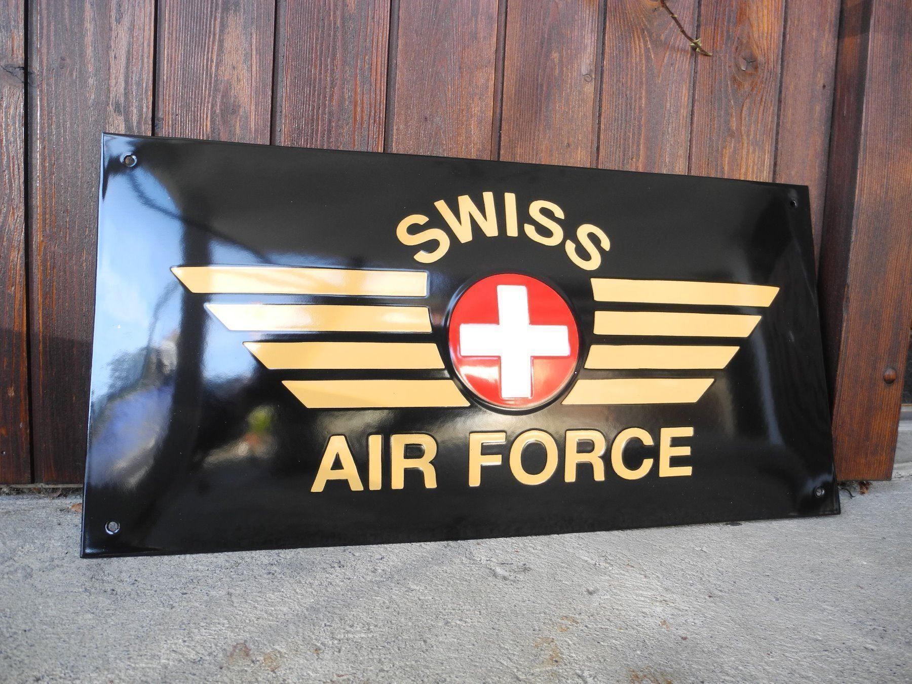 Schilder: SWISS AIR FORCE EMAILSCHILD – Neu (gemäss Beschreibung) aus Reinach AG von Huckleberrysix 1