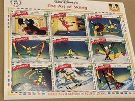 Disney The Art of Skiing Briefmarken Goofy