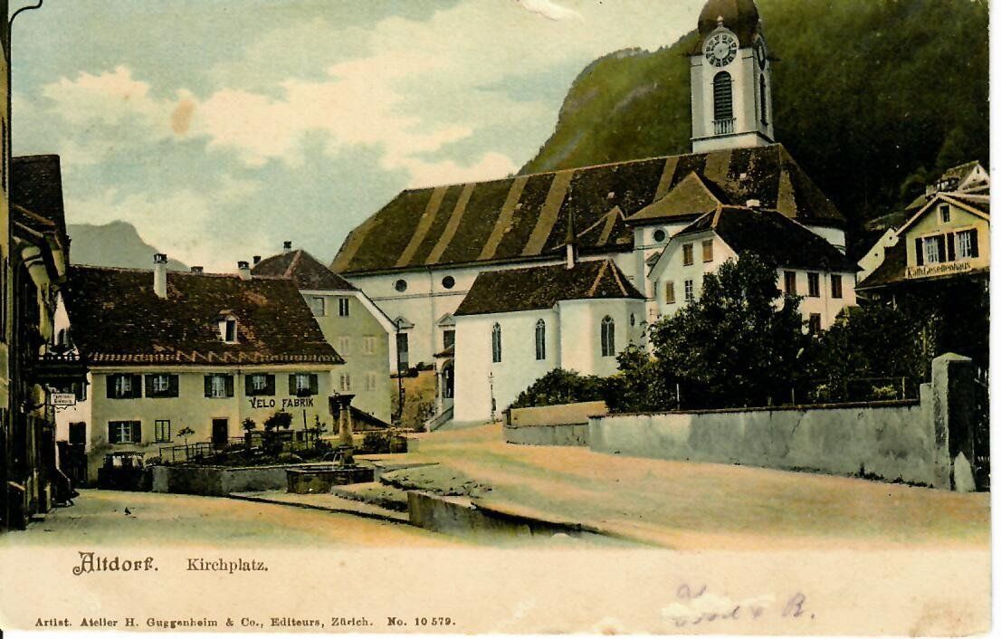 Cartoline postali: Altdorf  1915  (Velo Fabrik) – Usato da Hochdorf venduto da Ziegel-16