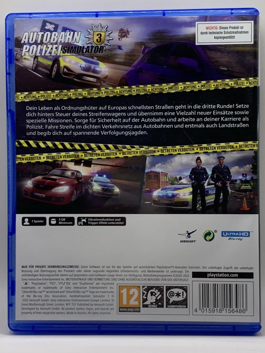 Sony Spiele: Autobahn Polizei Simulator 3 - PS5 – Gebraucht aus Ostermundigen von RG-Collector 1