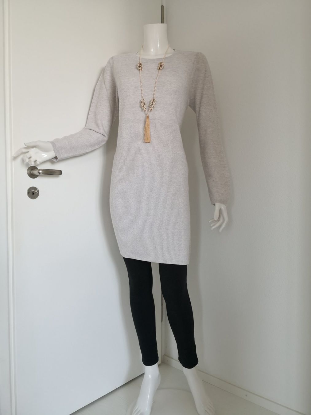 Vestiti: 🤩STREET ONE STRICK-KLEID HELLGRAU – Usato da Olten venduto da Naja-Twins-Twins 7
