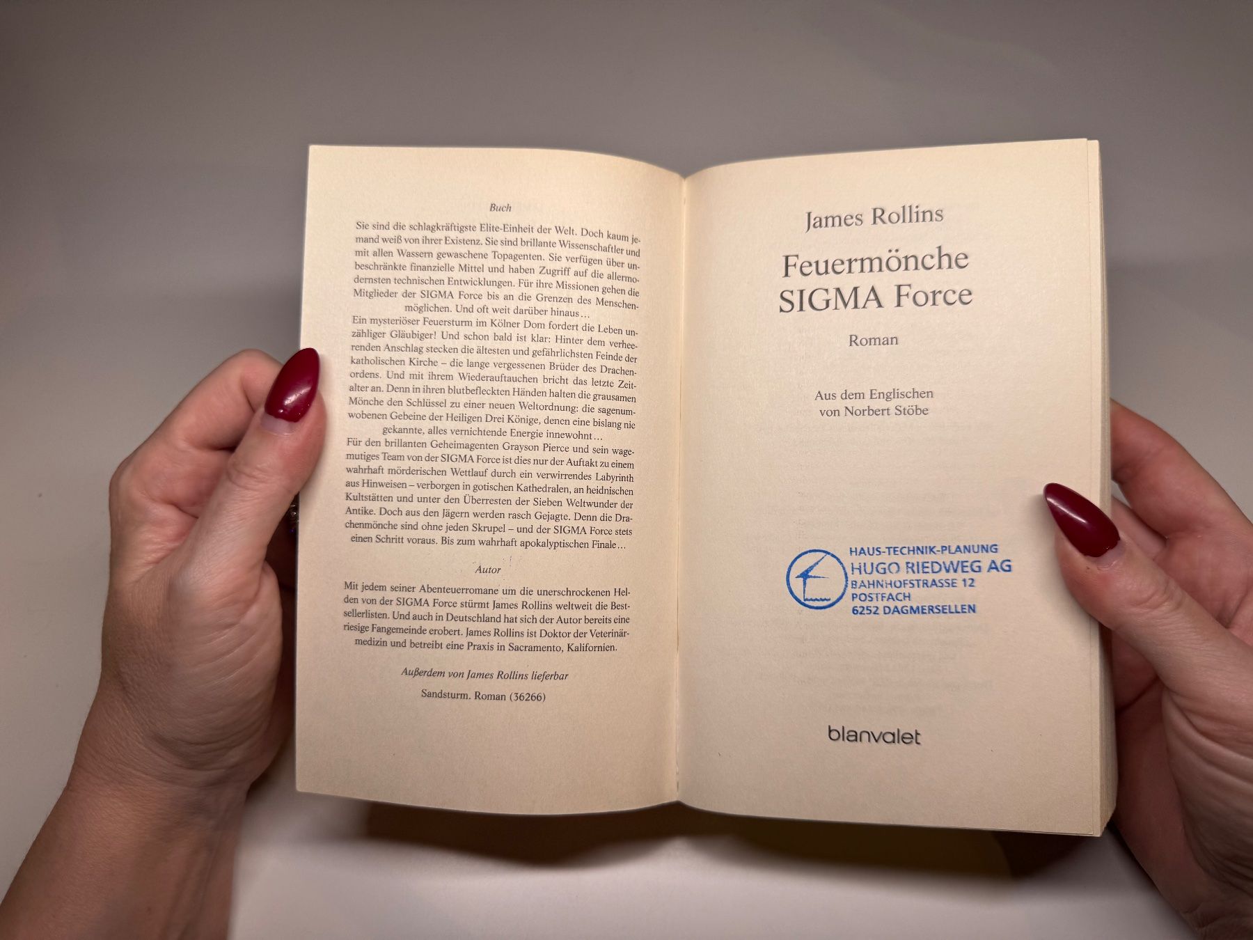 Libri: ROMAN: James Rollins, Feuermönche – Usato da Grosswangen venduto da Deutsche_Romane 2