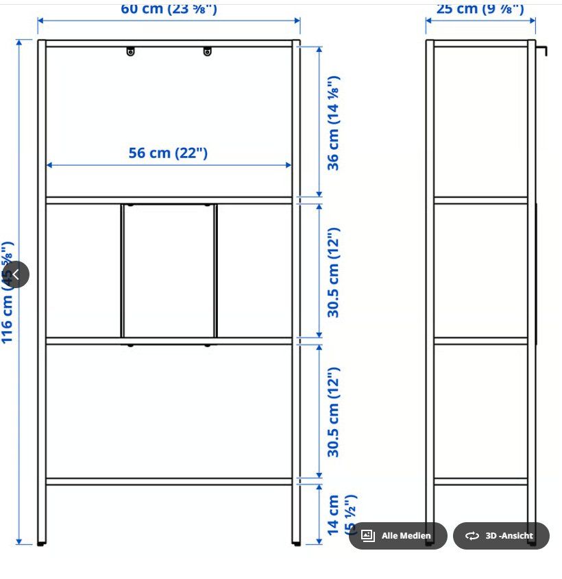 Ikea Regale: zwei Regale, Metall/weiss – Gebraucht aus Nänikon von jeannine20 1