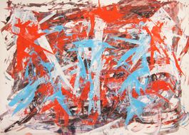 Gemälde auf Papier: Abstrakt IV