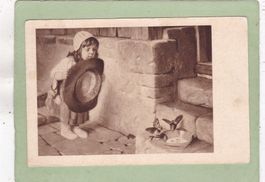 Kitsch Mädchen Vögel   Gleich hab ich einen ! 1925