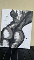 HANDGEMALT AUF LEINWAND- ABSTRAKTE BODY-ART