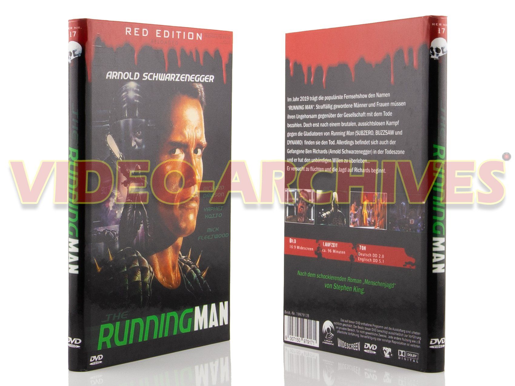 Tous les DVDs: Running Man / Hartbox / uncut/ Schwarzenegger / Stephen King – D'occasion à Füllinsdorf par VIDEO-ARCHIVES