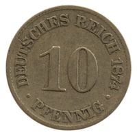 Deutschland Kaiserreich 10 Pfennig 1874 C