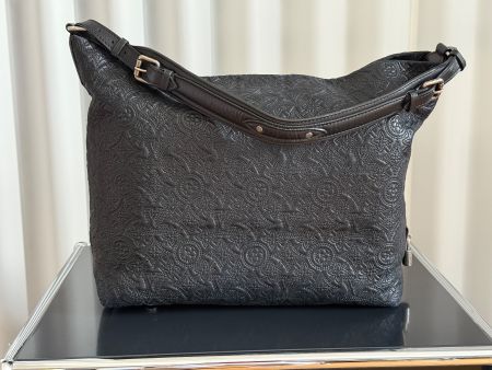Louis Vuitton, Hobotasche "Antheia", Leder, schwarz