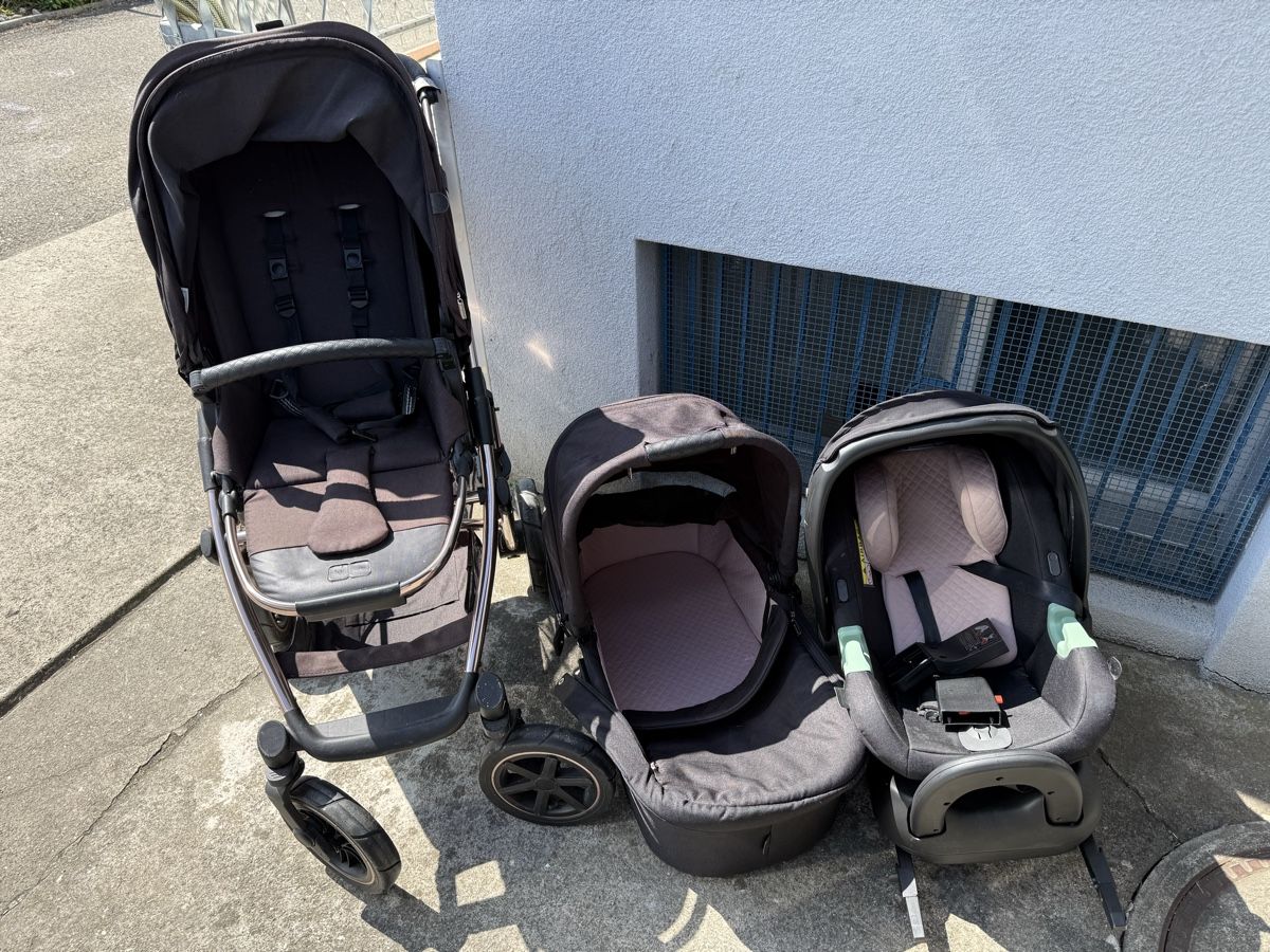 ABC Design Carrozzine: Kinderwagen Set mit Babyschale und Basis gebraucht – Usato da Döttingen venduto da giu_p2cp