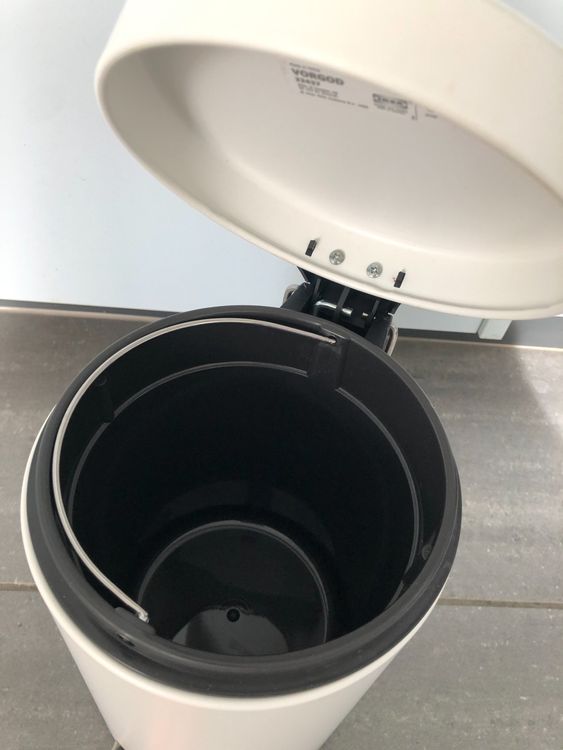 Goldener Mülleimer Mit Klappdeckel 15 L – Stylischer Abfalleimer Für Bad, Küche & Büro