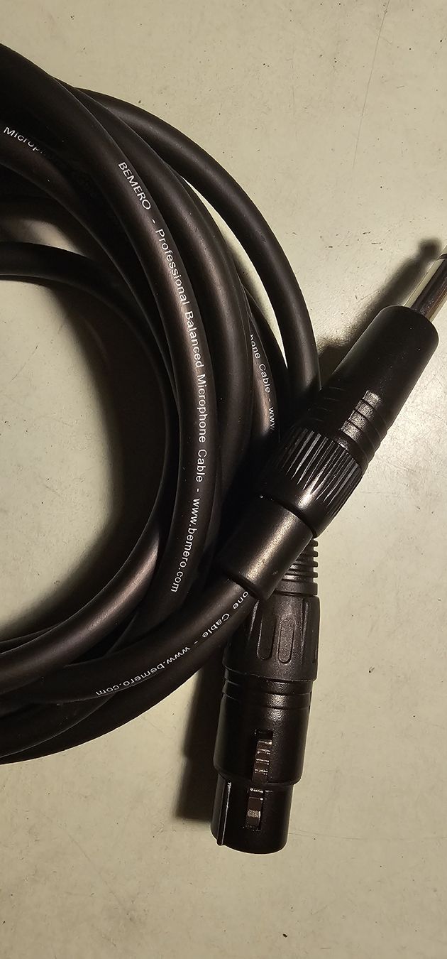 Cavi: 3m XLR audio bemero Professional Balanced Microphone cable – Usato da Geneve venduto da T36 1