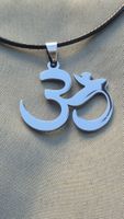Collana con ciondolo Om in acciaio inox