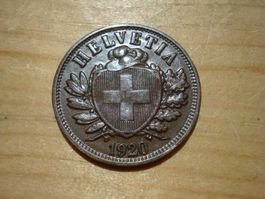 (H3) 2 Rappen 1920 UNZ-
