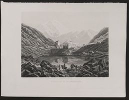 St. Bernhard Aquatinta von Winterlin