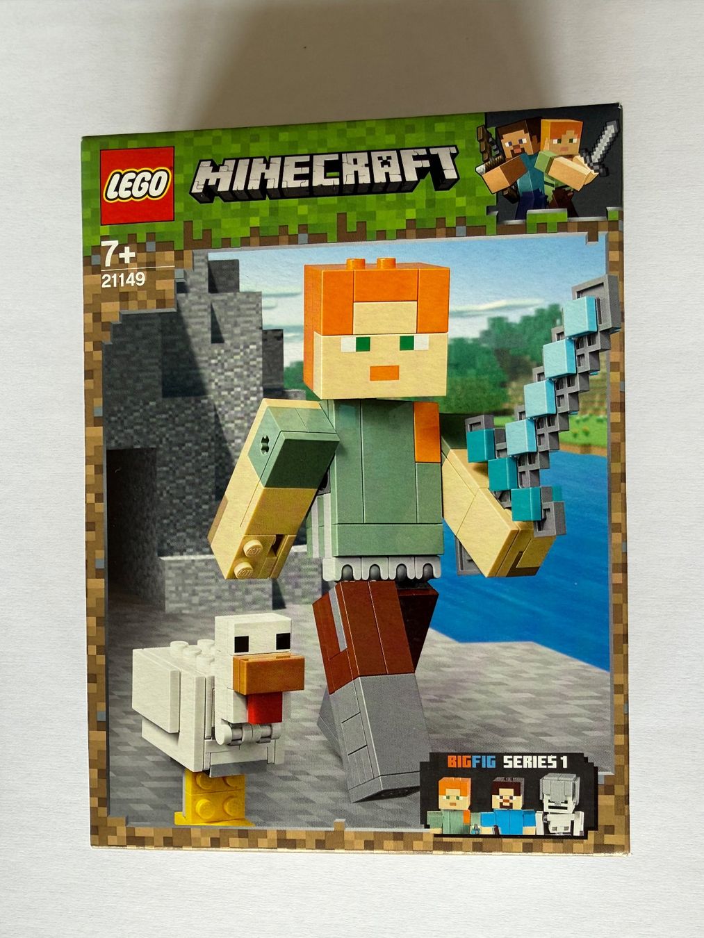 Lego Kit di costruzioni: Lego Minecraft 21149 - BigFig Alex mit Huhn – Nuovo e nell'imballaggio originale da Basel venduto da zekzek