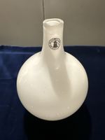 Handgemachte Vase, Milchglas Optik, guter Zustand!