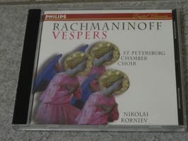 Rachmaninoff Vespern, St. Petersburg Chamber Choir CD