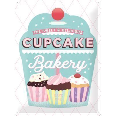Schilder: Blechschild 3D-CUPCAKE BAKERY - 30 X 40 CM – Neu und originalverpackt aus Rupperswil von big-one-sale