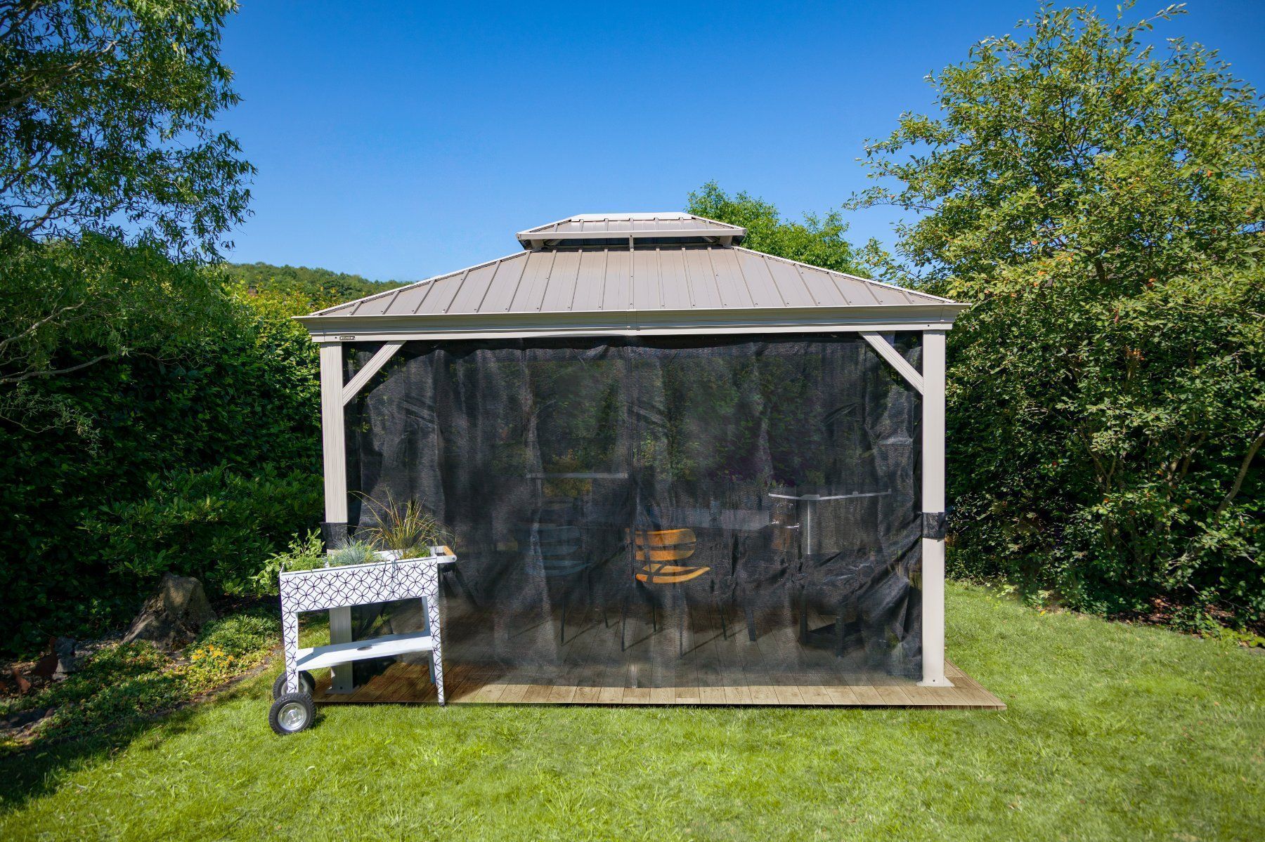 Tende & Padiglioni: Pavillon Messina Champagner 10x12 – Nuovo e nell'imballaggio originale da Erlinsbach venduto da Home-World 1