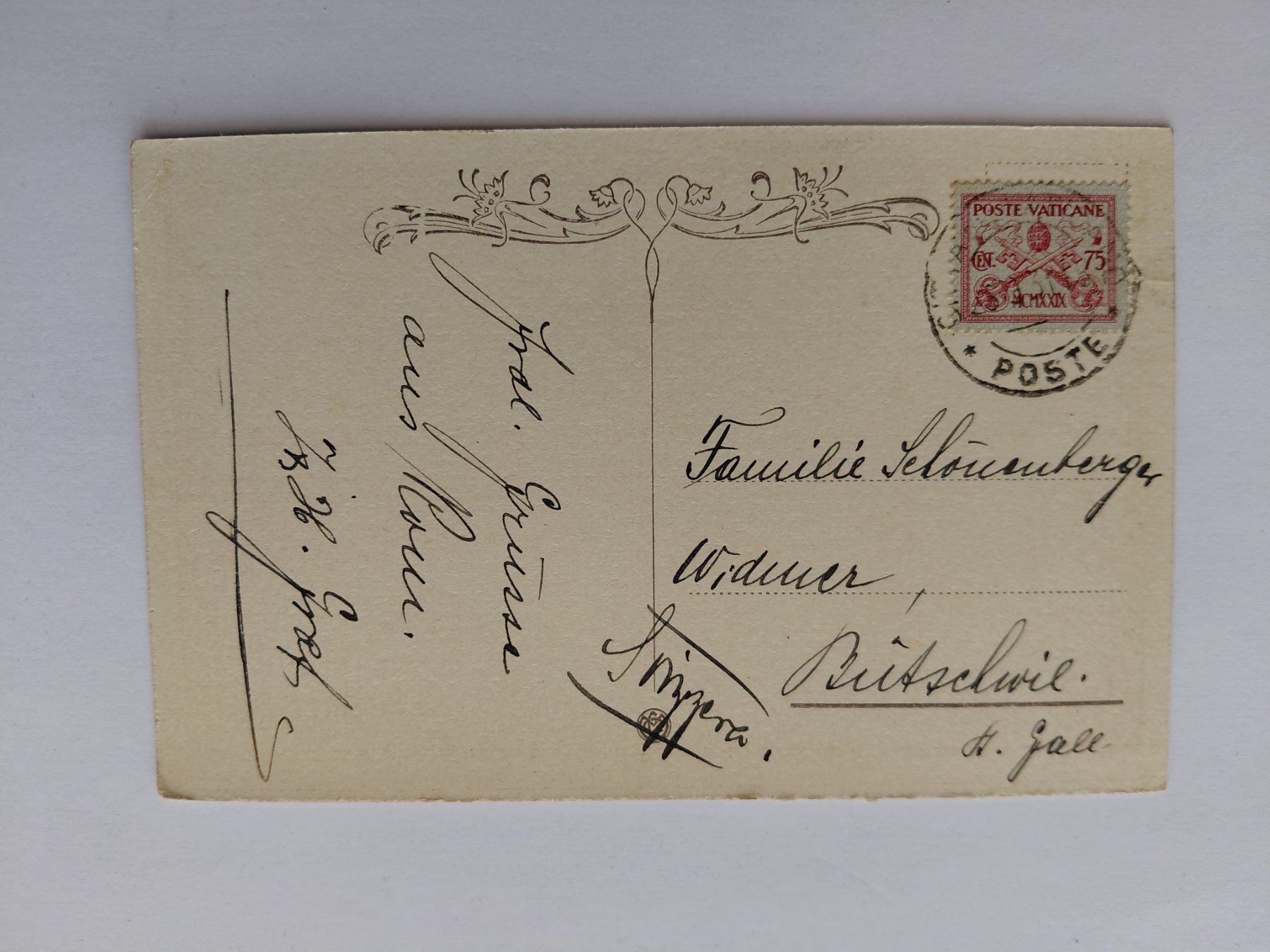 Cartoline postali: Alte Ansichtskarte Rom, Santa Maria Maggiore, Vatican Post – Usato da Wattwil venduto da yburgler 1