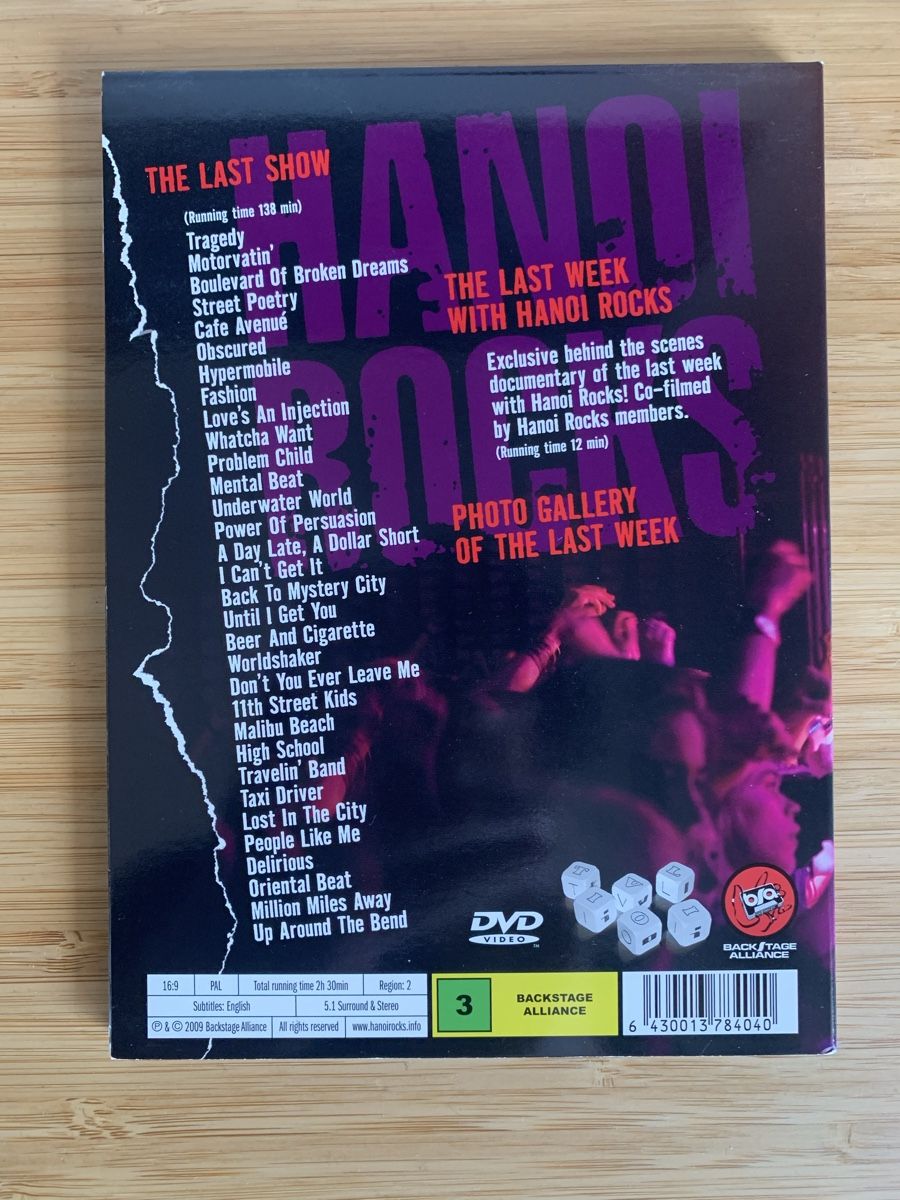 Alle DVDs: Hanoi Rock - Buried Alive – Gebraucht aus Pratteln von ath_rest 1