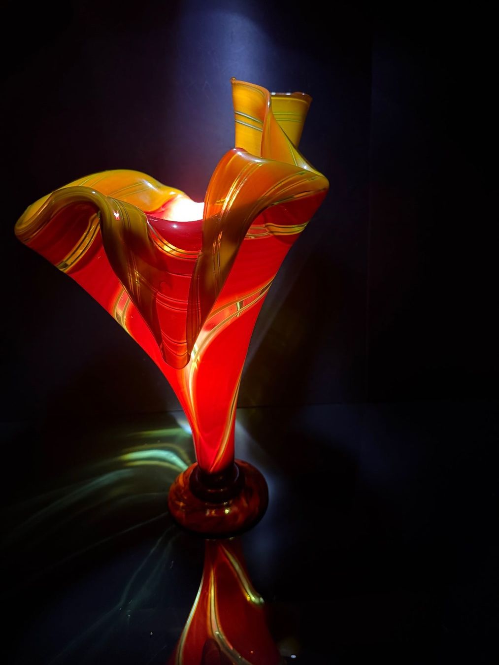 Vasen & Gefässe: VASE GROSS, CH-GLASKUNST MARCEL + ANDI BILAND 1999 EINZELSTK – Gebraucht aus Matzingen von exklusives 1