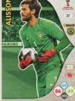 FIFA WORLD CUP RUSSIA 2018 Adrenalyn XL 037 ALISSON BRAZIL