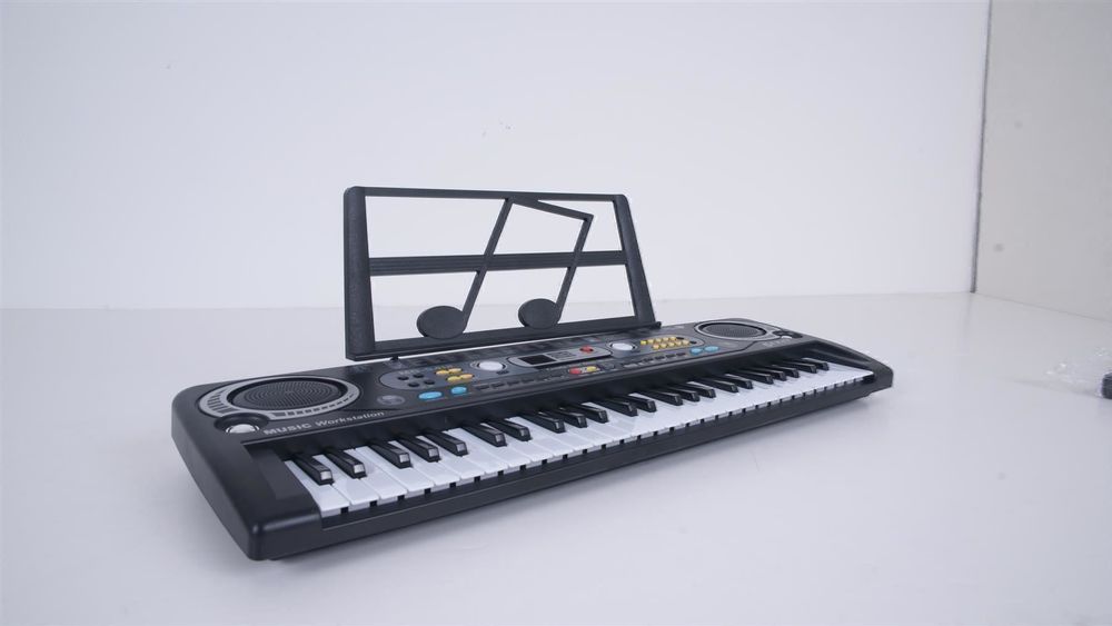 Gear4music MK-1000 Digital Piano - 54 Tasten Keyboard Für Anfänger Mit Mikrofon