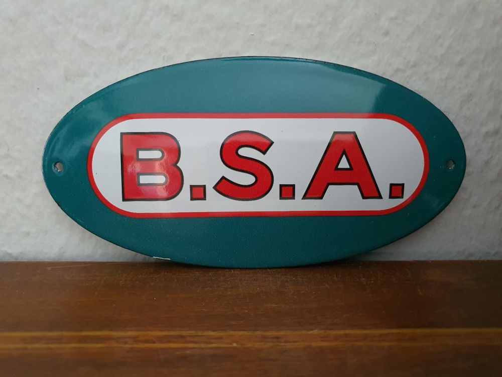 Metalen Emaille Pin Badge BSA Motorfiets Logo (YELLOW