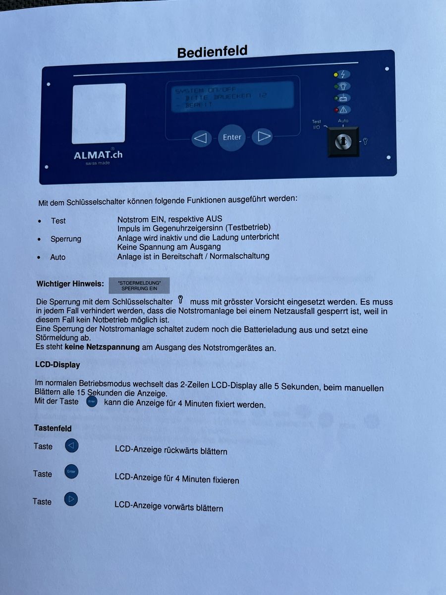 Wechselrichter: Notlichtanlage ASG 500 X – Gebraucht aus Rothrist von Gleitig 9