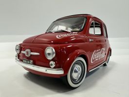 Fiat 500 1:18 „Coca-Cola Edition, rot-weiss, SOLIDO, selten