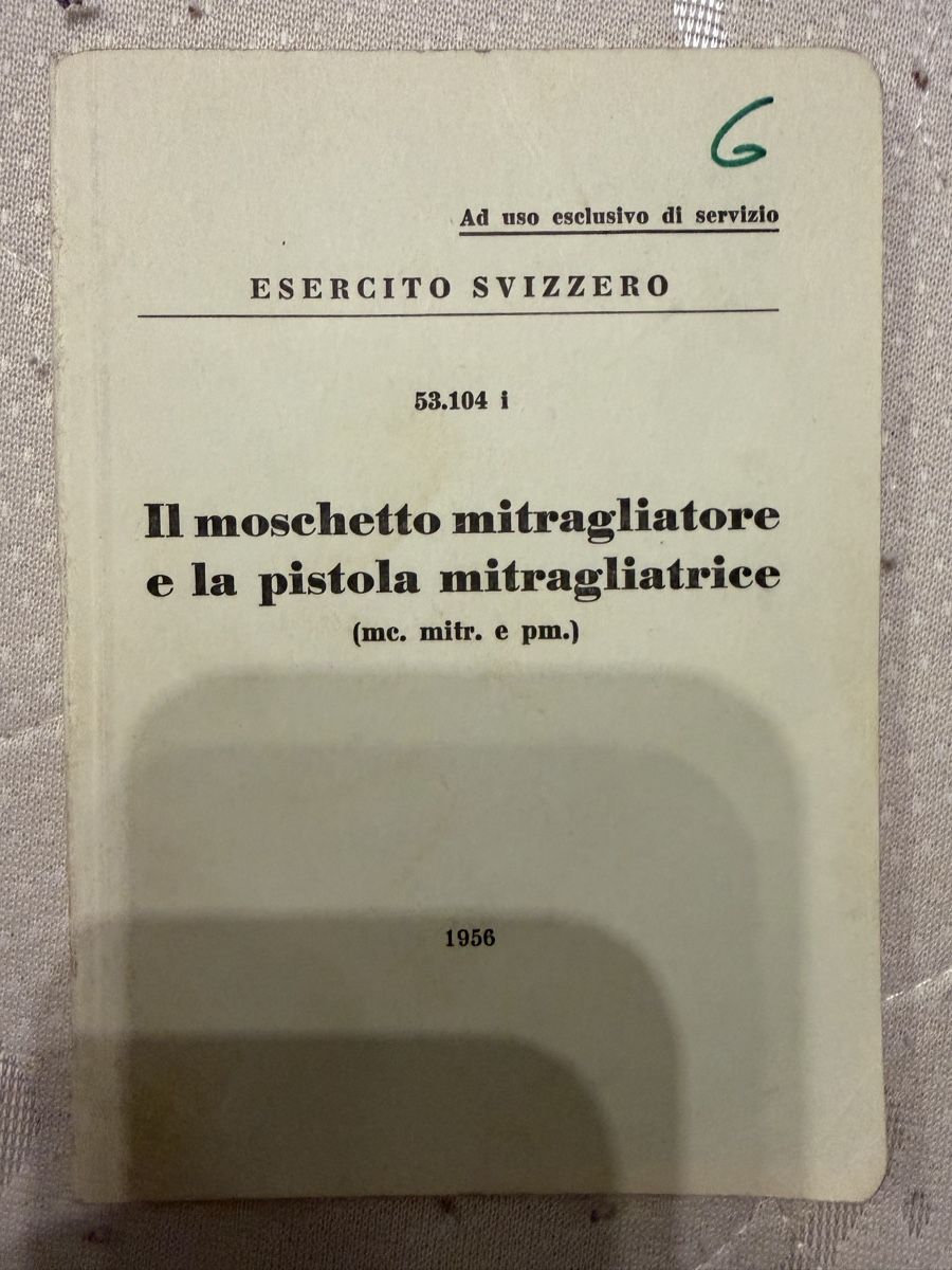 Livres: Il moschetto mitragliatore e la pistola mitragliatrice – D'occasion à monte carasso par Chanel82