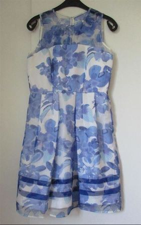JUST TAYLOR : Robe soie/satin, élégante et romantique, 36-38