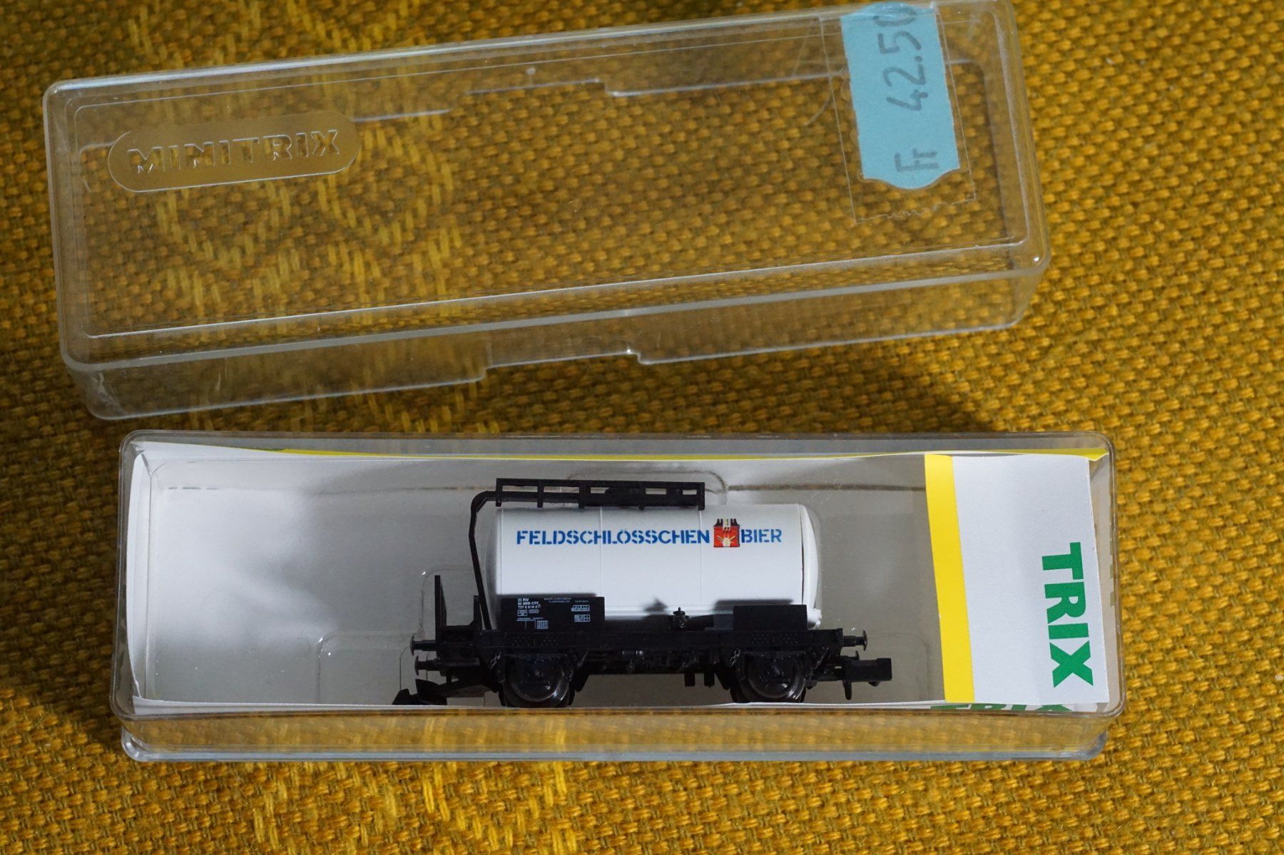 Trix Modellini di ferrovie: Güterwagen Feldschlösschen Spur N (ii) – Usato da Gränichen venduto da iknow